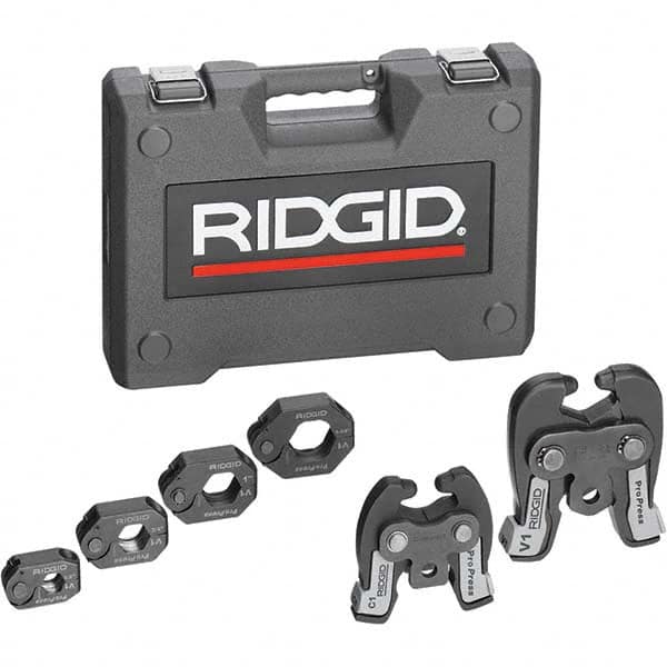 Ridgid - Presser Replacement Jaws Type: Press Ring Kit Jaw Size Range: 1/2" to 1-1/4" (Inch) - Caliber Tooling