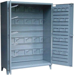 Strong Hold - Locking Storage Cabinet - Steel, 60" Wide x 24" Deep x 78" High, Dark Gray - Caliber Tooling