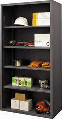 Durham - 4 Shelves, 5,400 Lb Capacity, Closed Shelving System - 36" Wide x 18" Deep x 72" High, Gray - Caliber Tooling