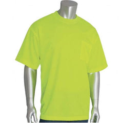 PIP - Size 2XL Hi-Vis Yellow High Visibility Short Sleeve T-Shirt - Caliber Tooling