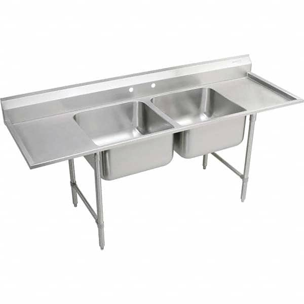 ELKAY - Stainless Steel Sinks Type: Scullery Sink Outside Length: 77-1/4 (Inch) - Caliber Tooling