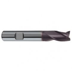 3mm Dia. x 50mm Overall Length 3-Flute Square End Solid Carbide SE End Mill-Weldon Shank-Center Cut-Firex - Caliber Tooling