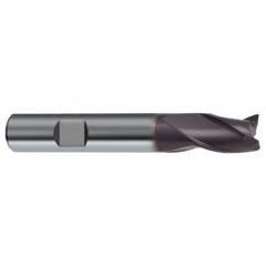 3mm Dia. x 50mm Overall Length 3-Flute Square End Solid Carbide SE End Mill-Weldon Shank-Center Cut-Firex - Caliber Tooling