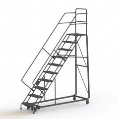 TRI-ARC - Rolling & Wall Mounted Ladders & Platforms Type: Stairway Slope Ladder Style: Rolling Safety Ladder - Caliber Tooling