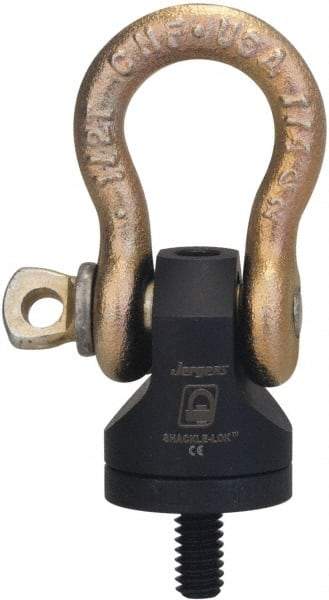 Jergens - 5,000 Lb Load Capacity Hoist Ring - 3/4 - 10 Thread, 1-1/2" Thread Length, Alloy Steel - Caliber Tooling