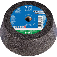 PFERD - Depressed-Center Wheels; Grade: Coarse ; Hole Thread Size: 5/8-11 ; Connector Type: Arbor ; Wheel Type Number: Type 11 ; Abrasive Material: Silicon Carbide ; Maximum RPM: 6280.000 - Exact Industrial Supply