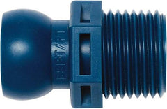 Loc-Line - 1/2" Hose ID, Male to Female Coolant Hose Connector - 1/2" BSPT, For Loc-Line Modular Hose Systems - Caliber Tooling