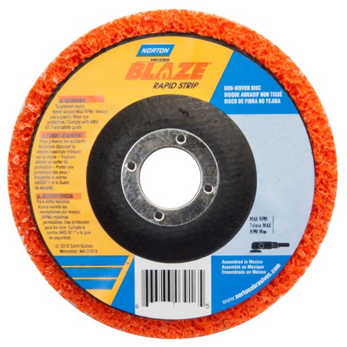 ‎4-1/2″ Depressed Center Finishing Disc Rapid Strip Extra Coarse Grit - Caliber Tooling