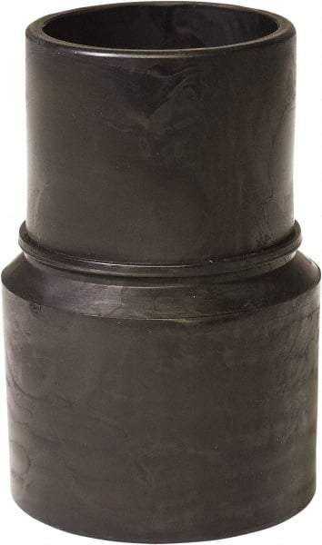 Flexaust - 1-1/2" Screw-On Hose Cuff - PVC, Black - Caliber Tooling