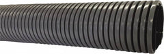 Flexaust - 2" ID, 29 Hg Vac Rating, 15 psi, Polyethylene Vacuum & Duct Hose - 50' Long, Gray, 4-1/4" Bend Radius, -40 to 140°F - Caliber Tooling