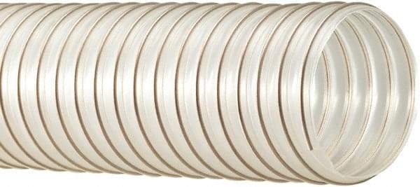 Flexaust - 150mm ID, 15 Hg Vac Rating, 19 psi, Polyurethane Vacuum & Duct Hose - 25' Long, Clear, 6" Bend Radius, -65 to 225°F - Caliber Tooling