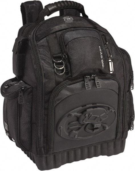 Dead On - 34 Pocket Black Polyester Backpack Tool Bag - 17" Wide x 10" Deep x 20" High - Caliber Tooling