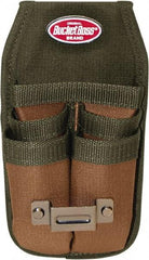 Bucket Boss - 1 Pocket Holster - Polyester, Brown & Green, 4-1/2" Wide x 9-1/2" High - Caliber Tooling