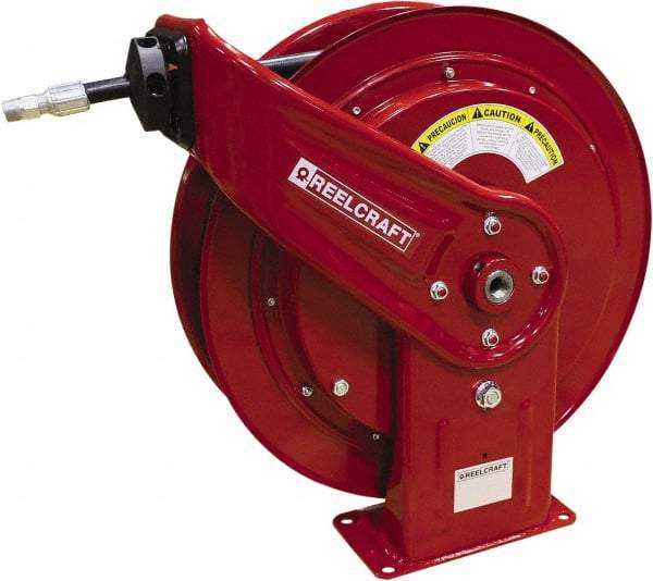 Reelcraft - 50' Spring Retractable Hose Reel - 4,800 psi, Hose Included - Caliber Tooling