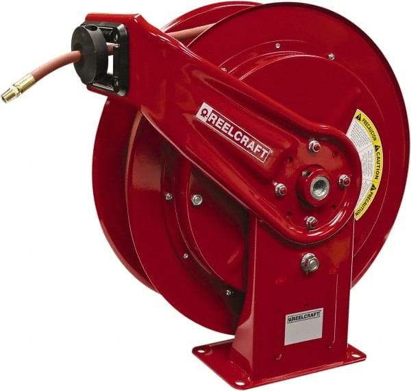 Reelcraft - 75' Spring Retractable Hose Reel - 300 psi, Hose Included - Caliber Tooling