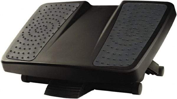 FELLOWES - 17-3/4" Wide, 6-1/2" High Foot Rest - Black & Gray - Caliber Tooling