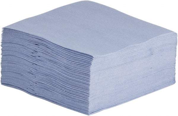 NuTrend Disposables - 1/4 Fold General Purpose Wipes - Poly Pack, 12" x 13" Sheet Size, Blue - Caliber Tooling