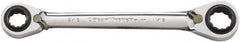 GearWrench - 13/16" x 7/8" & 15/16" x 1" 12 Point 4 in 1 Reversible Ratcheting Box Wrench - Double End, Chrome Vanadium Steel, Polished Finish - Caliber Tooling