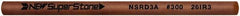 Value Collection - Round Ceramic Finishing Stick - 50mm Long x 2.35mm Wide x 2.4mm Thick, 300 Grit - Caliber Tooling