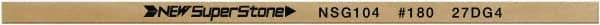 Value Collection - Flat Ceramic Finishing Stick - 100mm Long x 1.5mm Wide x 6mm Thick, 180 Grit - Caliber Tooling