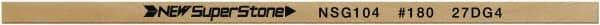 Value Collection - Flat Ceramic Finishing Stick - 100mm Long x 0.5mm Wide x 4mm Thick, 180 Grit - Caliber Tooling