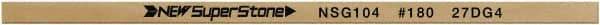 Value Collection - Flat Ceramic Finishing Stick - 100mm Long x 2mm Wide x 4mm Thick, 180 Grit - Caliber Tooling