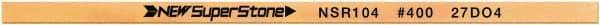 Value Collection - Flat Ceramic Finishing Stick - 100mm Long x 1.5mm Wide x 10mm Thick, 400 Grit - Caliber Tooling