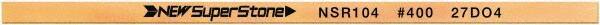 Value Collection - Flat Ceramic Finishing Stick - 100mm Long x 0.5mm Wide x 1mm Thick, 400 Grit - Caliber Tooling