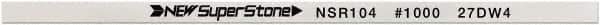 Value Collection - Flat Ceramic Finishing Stick - 100mm Long x 1mm Wide x 1mm Thick, 1,000 Grit - Caliber Tooling