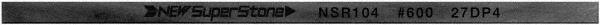 Value Collection - Flat Ceramic Finishing Stick - 100mm Long x 2mm Wide x 4mm Thick, 600 Grit - Caliber Tooling