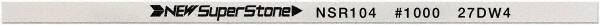 Value Collection - Flat Ceramic Finishing Stick - 100mm Long x 1.5mm Wide x 6mm Thick, 1,000 Grit - Caliber Tooling