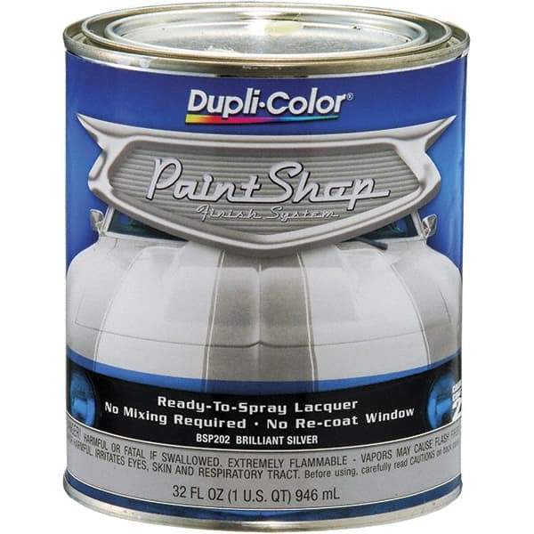 Dupli-Color - Brilliant Silver Automotive Topcoat - 1 Qt Can - Caliber Tooling