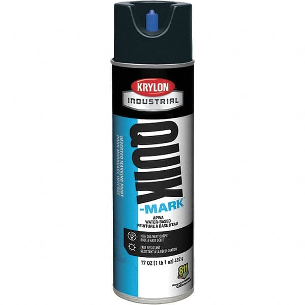 Krylon - 20 fl oz Black Marking Paint - 664' Coverage at 1" Wide, Water-Based Formula, 372 gL VOC - Caliber Tooling