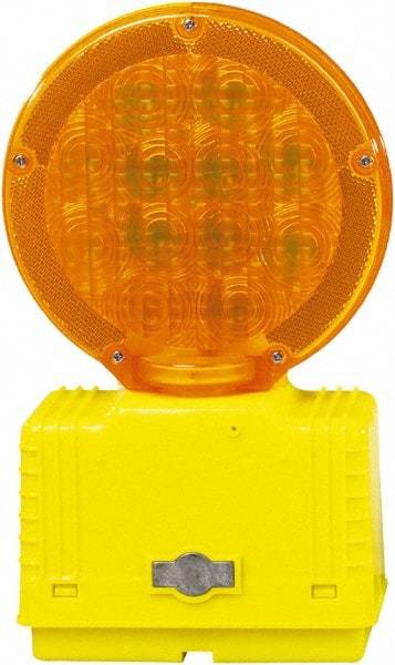 PRO-SAFE - Solar Barricade Lamp - 2 Lb, Yellow & Amber - Caliber Tooling