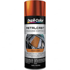 Dupli-Color - 11 oz Orange Anodized Automotive Heat Resistant Paint - Metallic Finish, 500°F Max Temp, Comes in Aerosol Can - Caliber Tooling