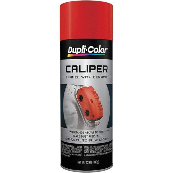 Dupli-Color - 12 oz Red Automotive Heat Resistant Paint - Gloss Finish, 500°F Max Temp, Comes in Aerosol Can - Caliber Tooling