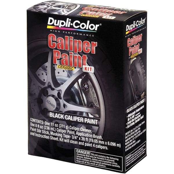 Dupli-Color - 16 oz Matte Black Automotive Heat Resistant Paint - Matte Finish, 500°F Max Temp, Comes in Aerosol Can - Caliber Tooling