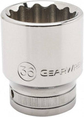 GearWrench - 3/4" Drive, Standard Hand Socket - 12 Points, 1.97" OAL, Alloy Steel, Chrome Finish - Caliber Tooling