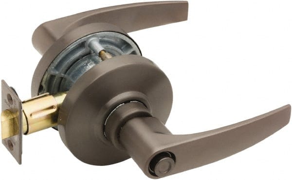 Schlage - Privacy Lever Lockset for 1-3/8" Thick Doors - Exact Industrial Supply