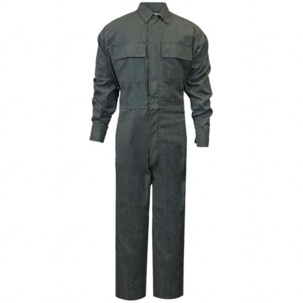 National Safety Apparel - Size L Green HRC 2 Flame Resistant/Retardant Coveralls - Exact Industrial Supply