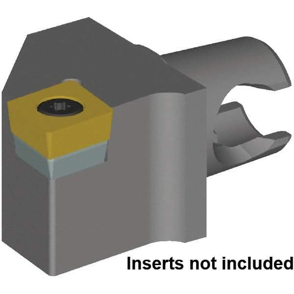 Kennametal - Right Hand Cut, Size KM20, CC.. 1204.. & CC.. 432 Insert Compatiblity, External Modular Turning & Profiling Cutting Unit Head - 12.5mm Ctr to Cutting Edge, 25mm Head Length, Series KM Micro - Caliber Tooling