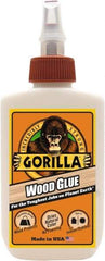 Gorilla Glue - 4 oz Bottle Natural Wood Glue - 3 to 4 hr Working Time, 24 hr Full Cure Time, Bonds to Cork Board & Wood - Caliber Tooling