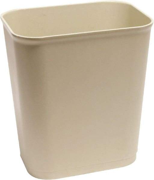 O-Cedar - 14 Qt Beige Rectangle Trash Can - Plastic, None Graphic, 12-1/2" High x 11" Long x 7-7/8" Wide, Lid Not Included - Caliber Tooling