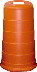 PRO-SAFE - 40" High x 36" Wide Reflective Channelizer Drum - High Density Polyethylene (HDPE), 10 Lbs, Orange - Caliber Tooling