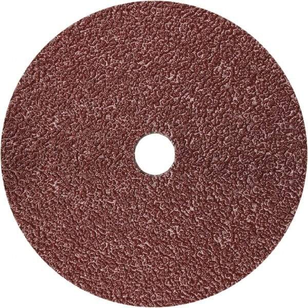 3M - 5" Diam 7/8" Hole 36+ Grit Fiber Disc - Ceramic, 12,000 Max RPM, Series 782C - Caliber Tooling