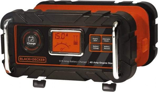 Black & Decker - 12 Volt Automatic Charger/Maintainer - 15 Amps, 40 Starter Amps - Caliber Tooling