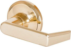 Stanley - Grade 2 Dummy Lever Lockset - 2-3/8 & 2-3/4" Back Set, Keyless Cylinder, Brass Alloy, Bright Brass Finish - Caliber Tooling