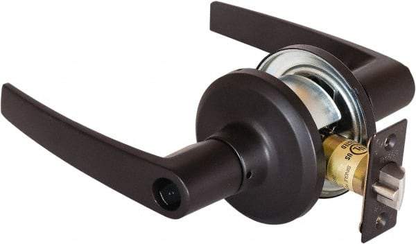 Stanley - Grade 2 Office Lever Lockset - 2-3/8 & 2-3/4" Back Set, Brass Alloy, Oil Rubbed Bronze Finish - Caliber Tooling