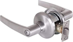 Stanley - Grade 2 Privacy Lever Lockset - 2-3/8 & 2-3/4" Back Set, Keyless Cylinder, Brass Alloy, Satin Chrome Finish - Caliber Tooling