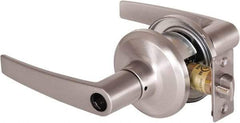 Stanley - Grade 2 Office Lever Lockset - 2-3/8 & 2-3/4" Back Set, Brass Alloy, Satin Nickel Finish - Caliber Tooling